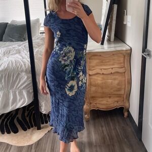 dressbarn | Dresses | Elegant Blue Collection Dressbarn Dress With Black  Lace | Poshmark